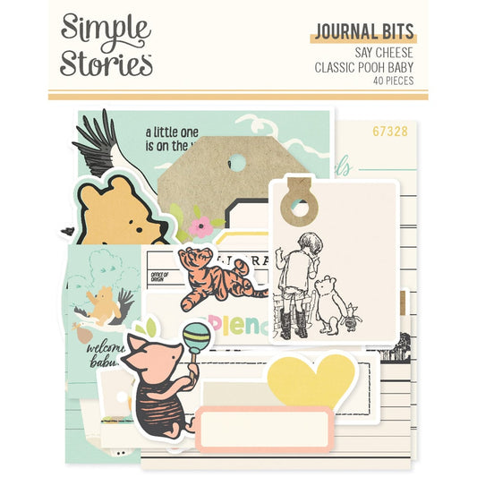 Say Cheese Classic Pooh Baby - Journaling Bits