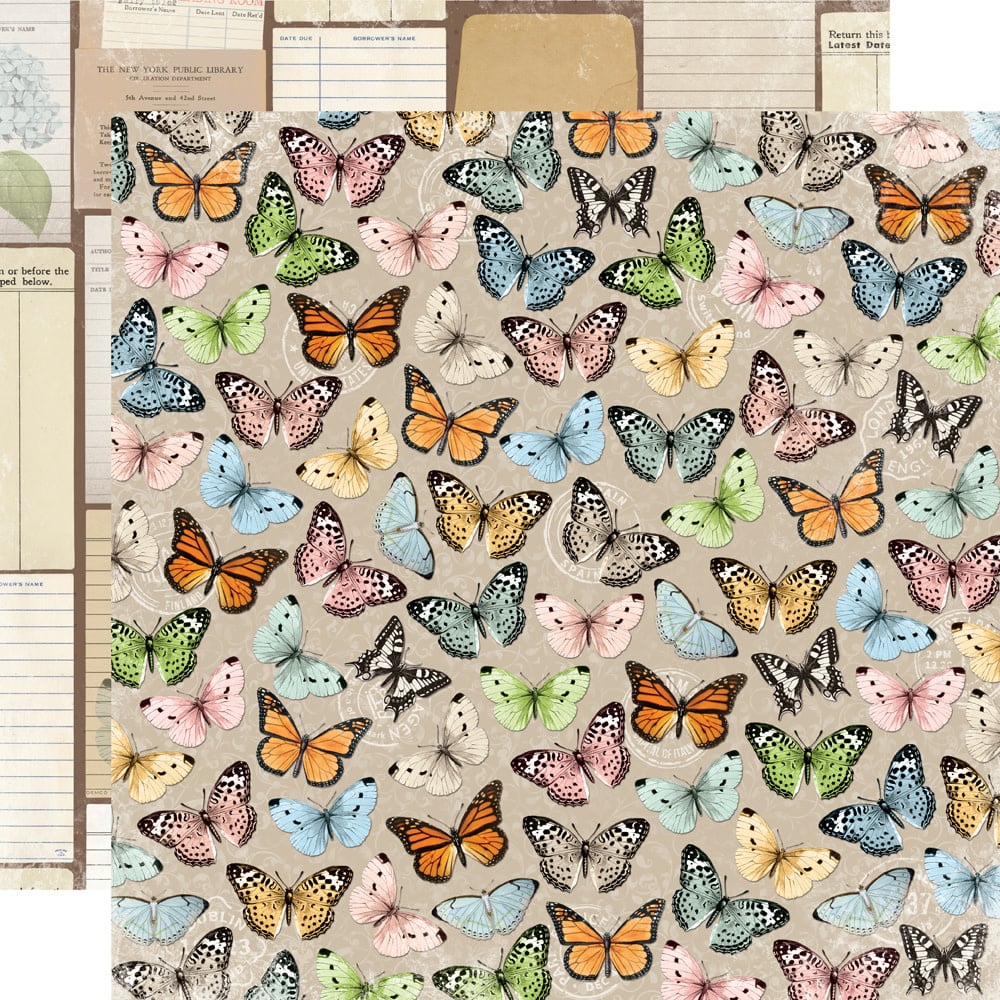 Simple Vintage Junk Drawer - Beauty In The Details - 12x12 Pattern Paper