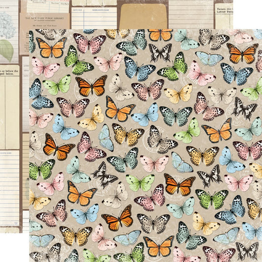 Simple Vintage Junk Drawer - Beauty In The Details - 12x12 Pattern Paper