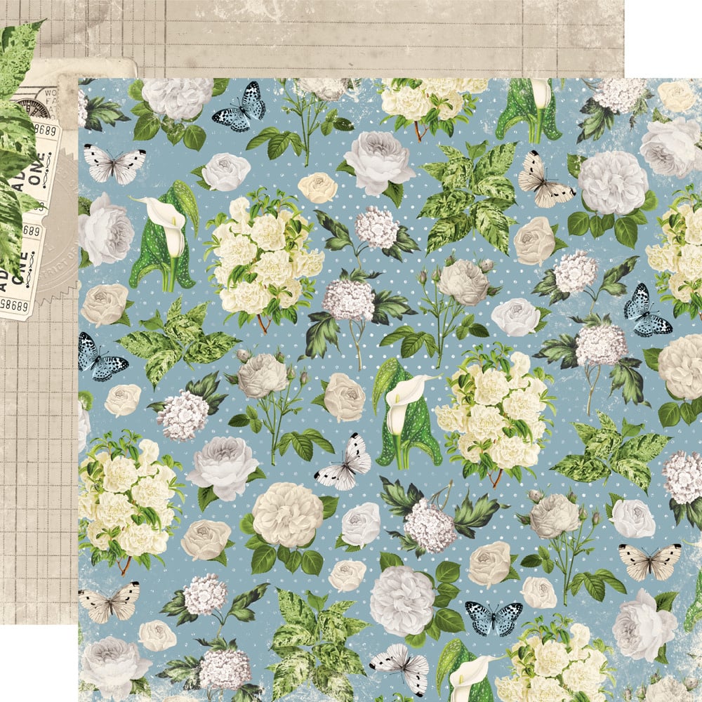 Simple Vintage Junk Drawer - Timeless Moments - 12x12 Pattern Paper