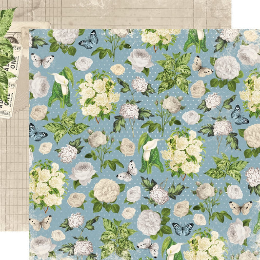 Simple Vintage Junk Drawer - Timeless Moments - 12x12 Pattern Paper