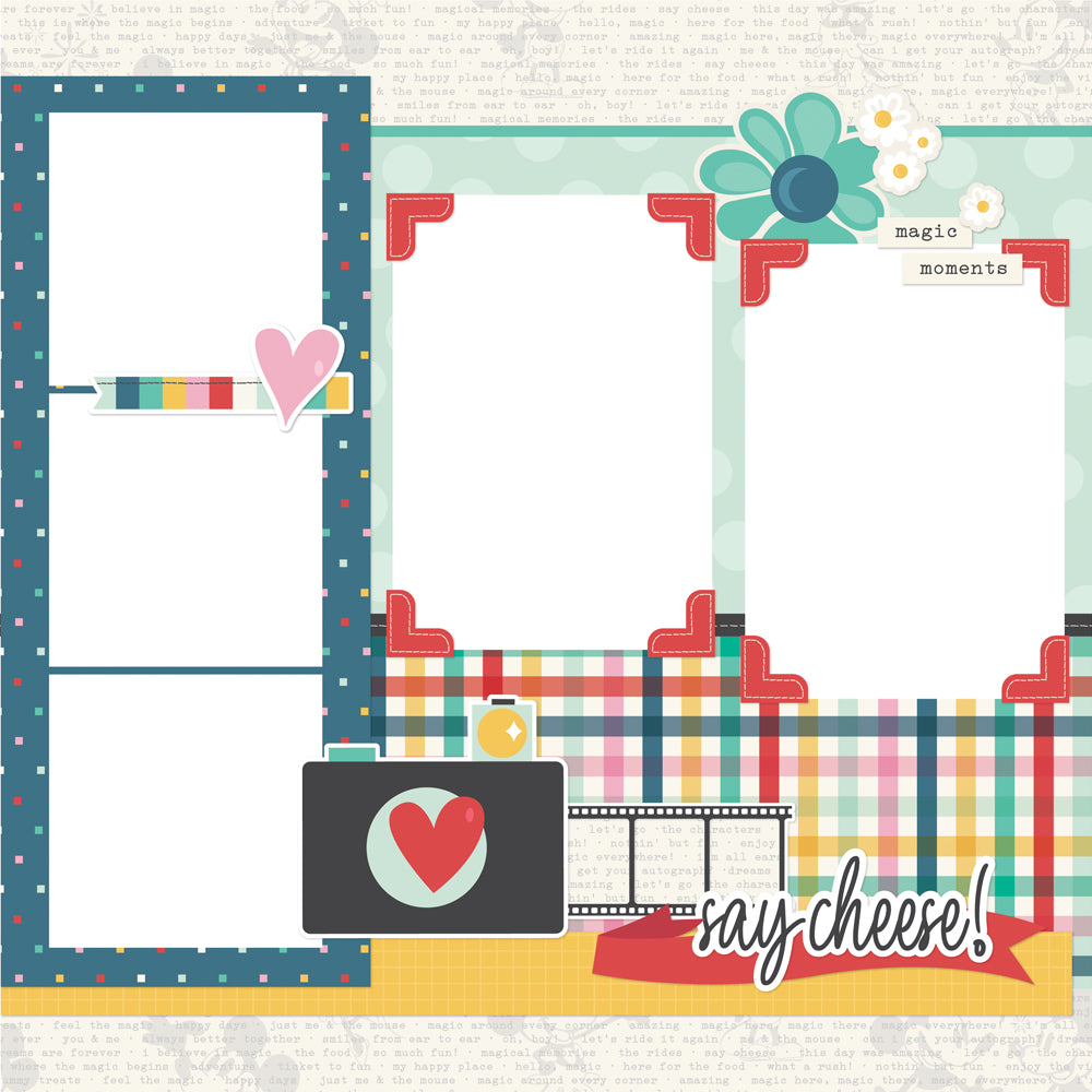 Say Cheese Happiest Place - Simple Pages Page Kit