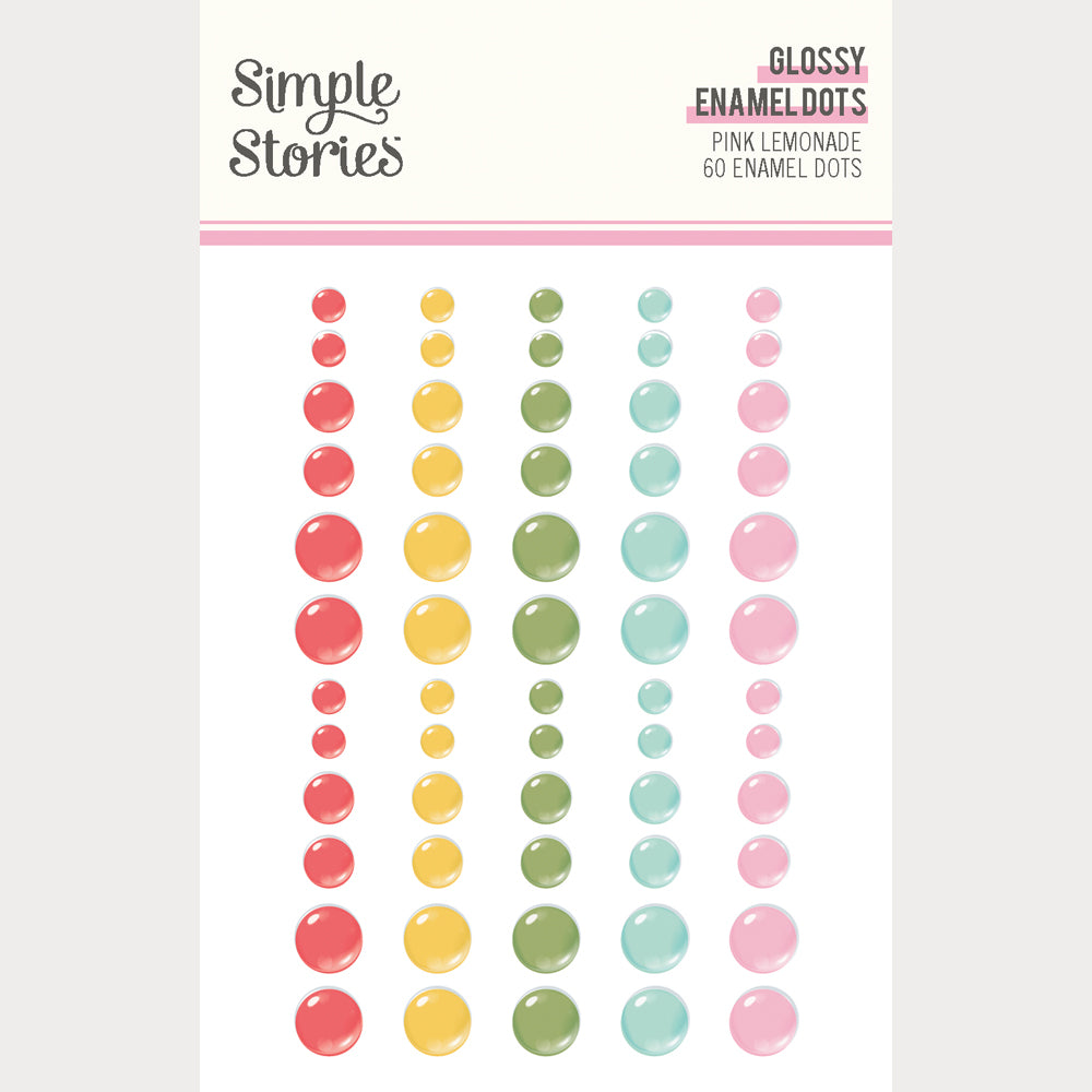 Pink Lemonade - Glossy Enamel Dots