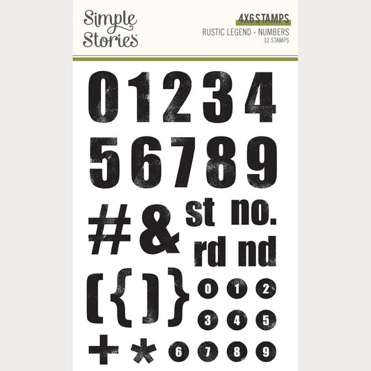 Rustic Legends - Numbers Stamps
