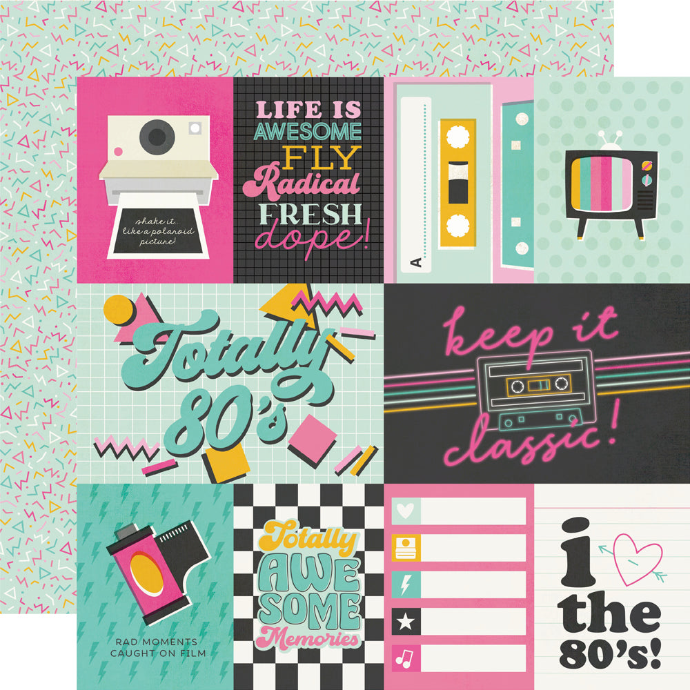 Totally 80's - Elements 2 - 12x12 Pattern Paper