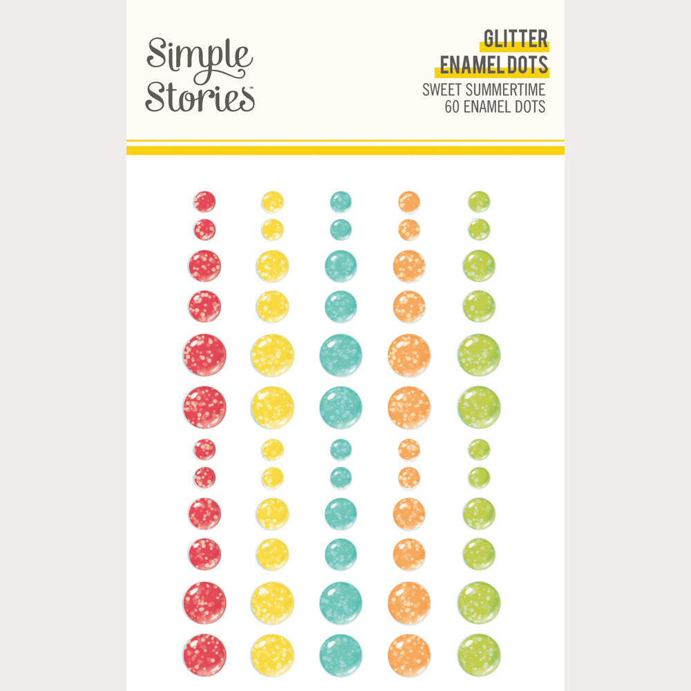 Sweet Summertimes - Glitter Enamel Dots