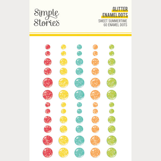 Sweet Summertimes - Glitter Enamel Dots