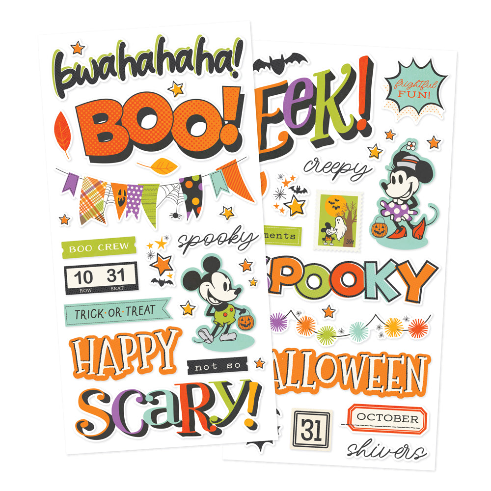 Say Cheese Classic Mouse Halloween - Foam Stickers