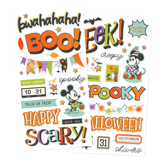 Say Cheese Classic Mouse Halloween - Foam Stickers