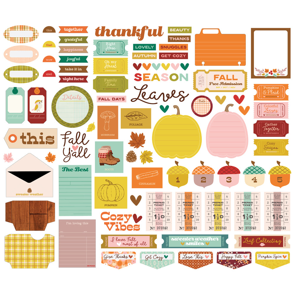 Pumpkins & Plaid - Journaling Bits