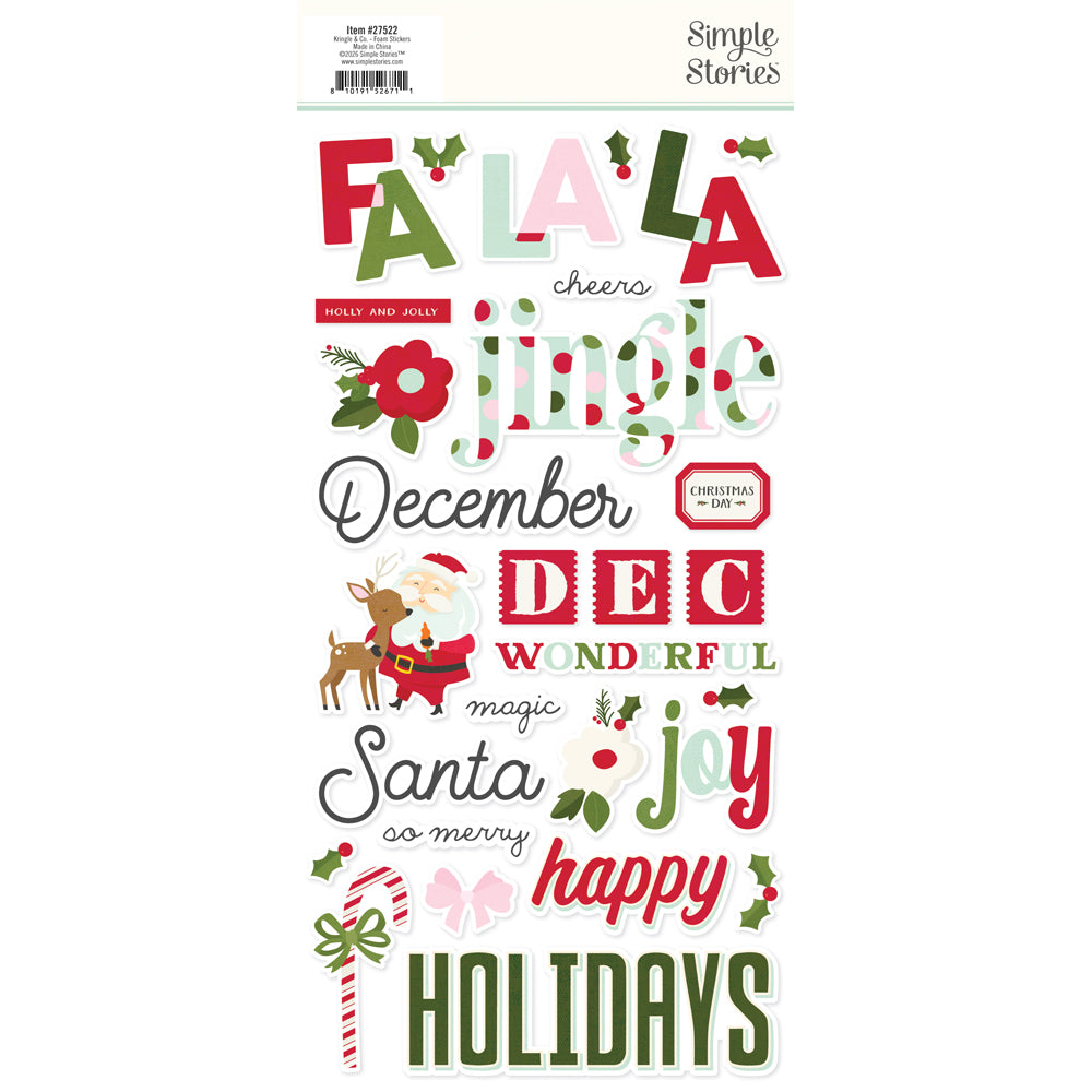 Kringle & Co - Foam Stickers