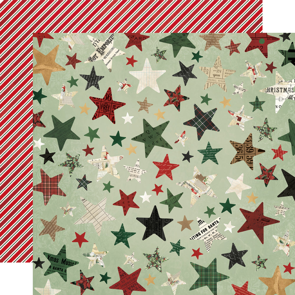 Simple Vintage Old-Fashioned Christmas - Season Of Joy - 12x12 Pattern Paper