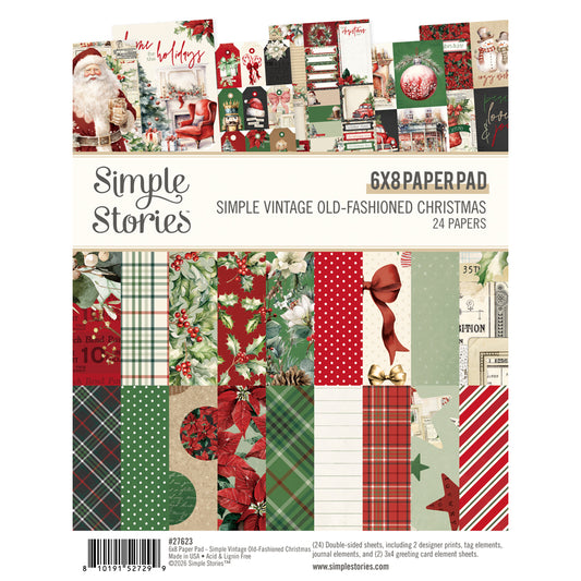 Simple Vintage Old-Fashioned Christmas - 6x8 Paper Pad