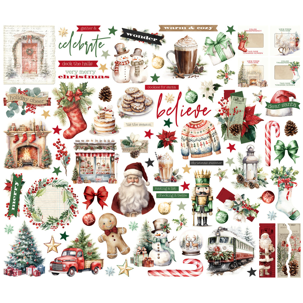 Simple Vintage Old-Fashioned Christmas - Bits & Pieces