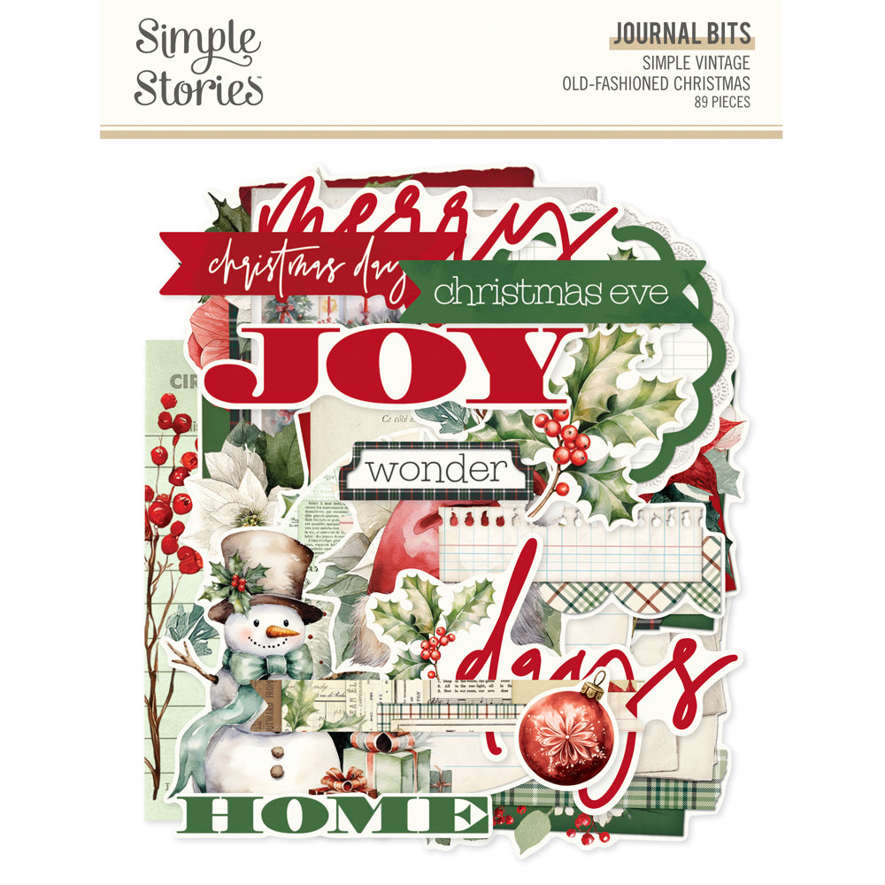 Simple Vintage Old-Fashioned Christmas - Journal Bits & Pieces