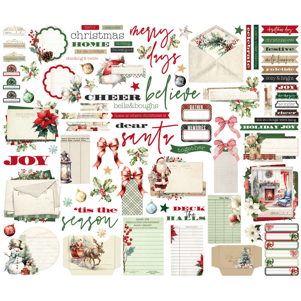 Simple Vintage Old-Fashioned Christmas - Journal Bits & Pieces