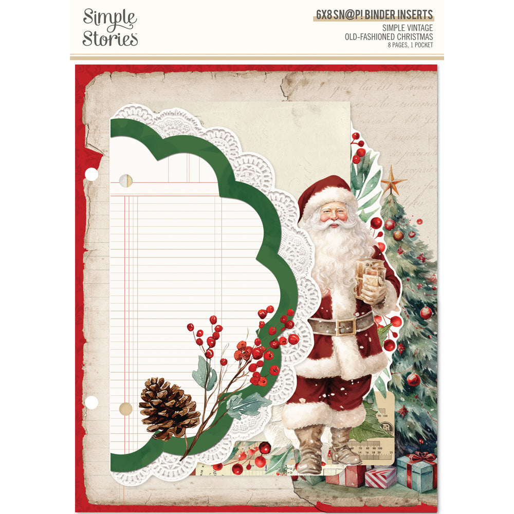 Simple Vintage Old-Fashioned Christmas - SN@P! Binder Inserts
