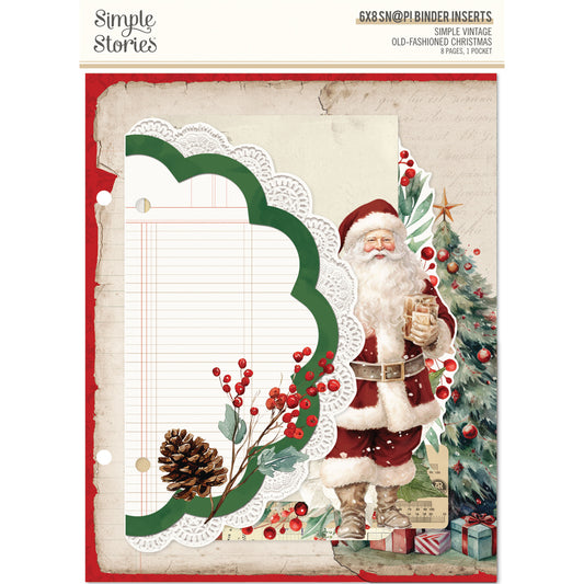 Simple Vintage Old-Fashioned Christmas - SN@P! Binder Inserts