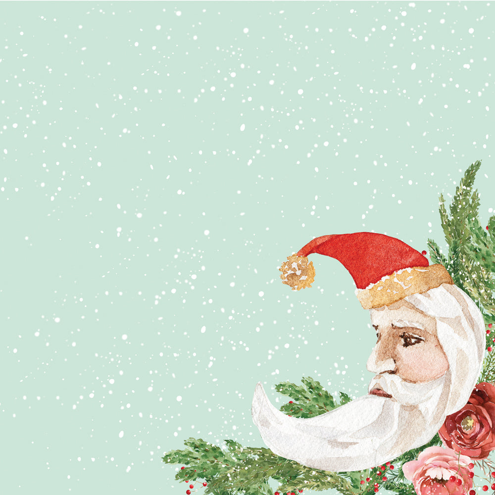 Simple Vintage Evergreen Memories - Holiday Wishes - 12x12 Pattern Paper