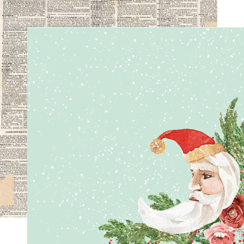 Simple Vintage Evergreen Memories - Holiday Wishes - 12x12 Pattern Paper