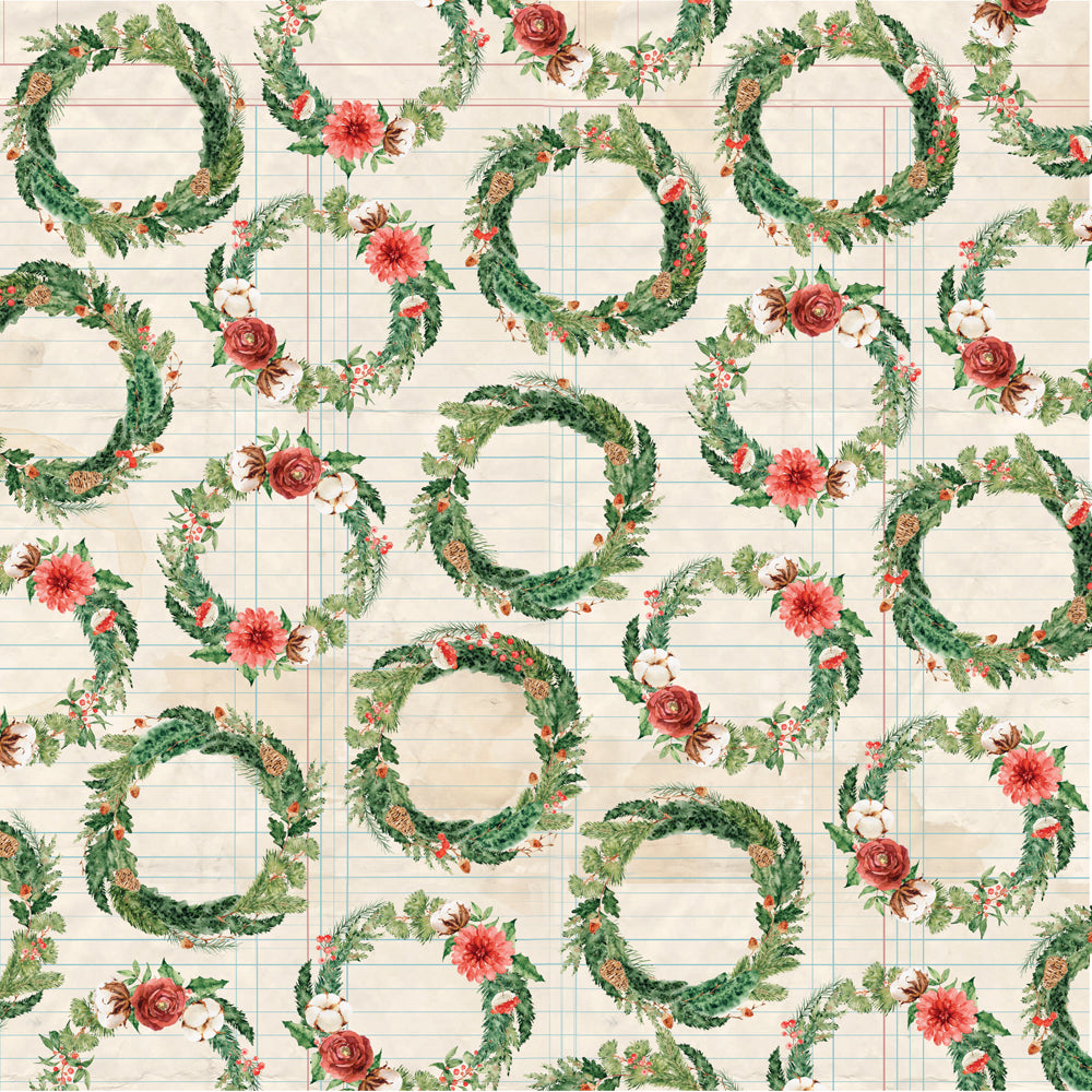 Simple Vintage Evergreen Memories - Merry Days - 12x12 Pattern Paper