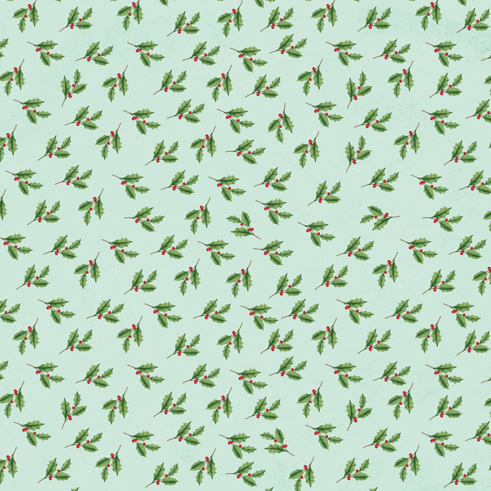 Simple Vintage Evergreen Memories - Pinecone & Evergreen - 12x12 Pattern Paper