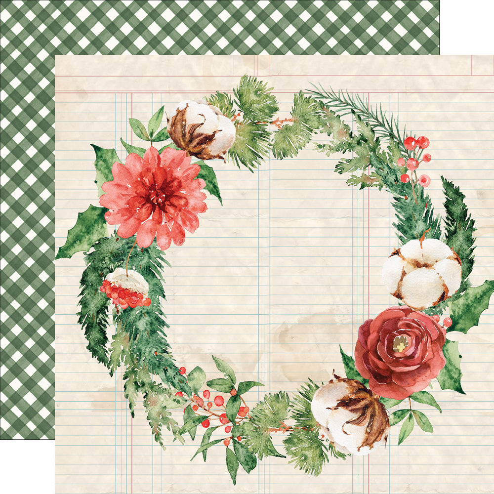 Simple Vintage Evergreen Memories - Season In Bloom - 12x12 Pattern Paper
