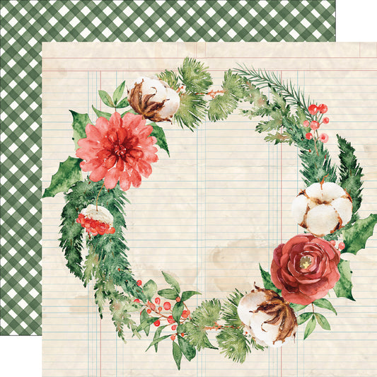 Simple Vintage Evergreen Memories - Season In Bloom - 12x12 Pattern Paper