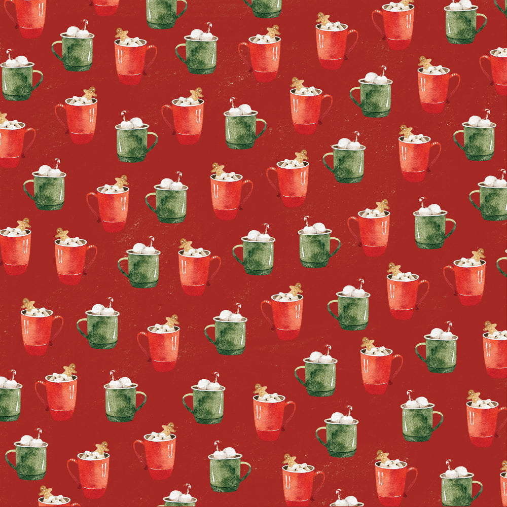 Simple Vintage Evergreen Memories - Warm & Cozy - 12x12 Pattern Paper