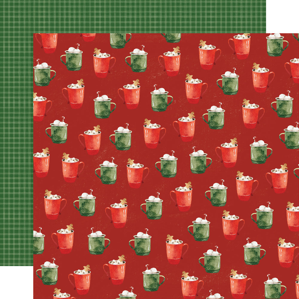 Simple Vintage Evergreen Memories - Warm & Cozy - 12x12 Pattern Paper