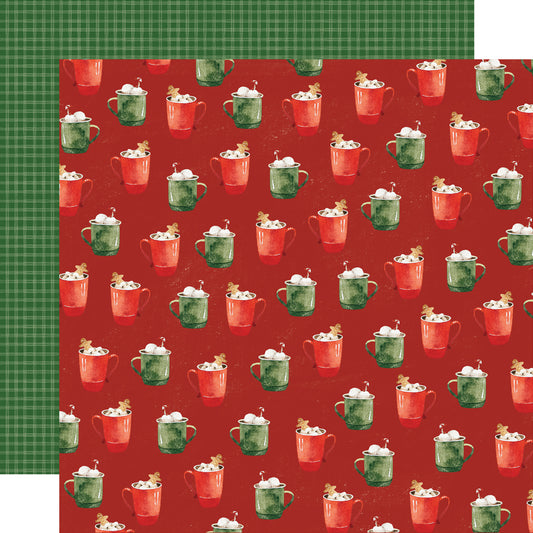 Simple Vintage Evergreen Memories - Warm & Cozy - 12x12 Pattern Paper