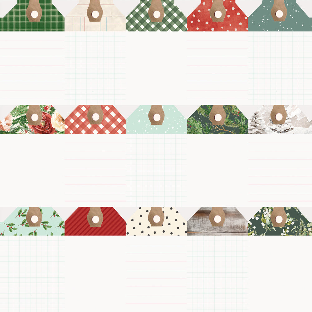Simple Vintage Evergreen Memories - Tag Elements - 12x12 Pattern Paper