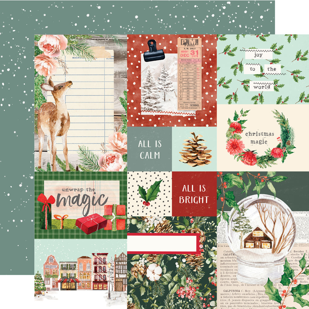 Simple Vintage Evergreen Memories - Combo Elements - 12x12 Pattern Paper