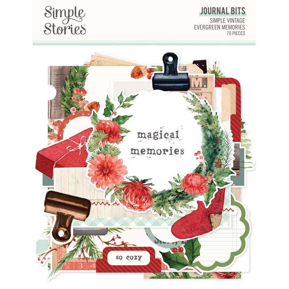 Simple Vintage Evergreen Memories - Journal Bits & Pieces