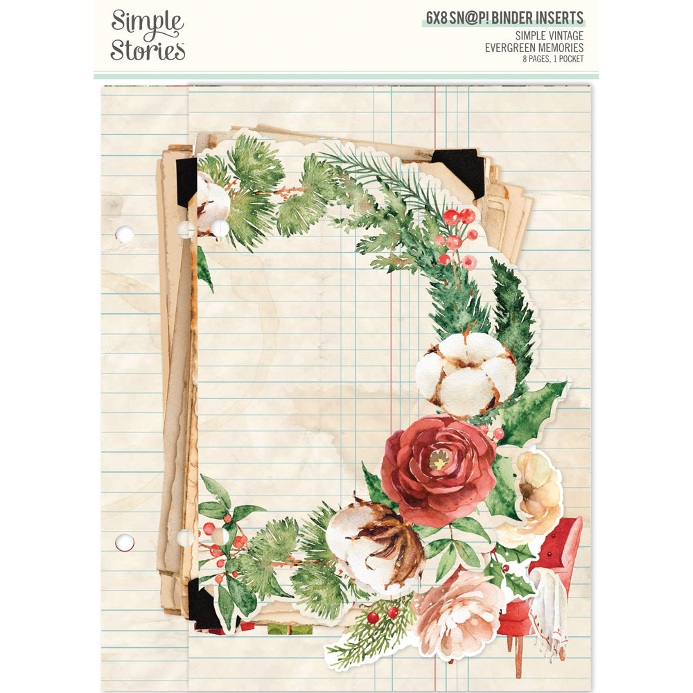 Simple Vintage Evergreen Memories - SN@P! 6x8 Binder Inserts