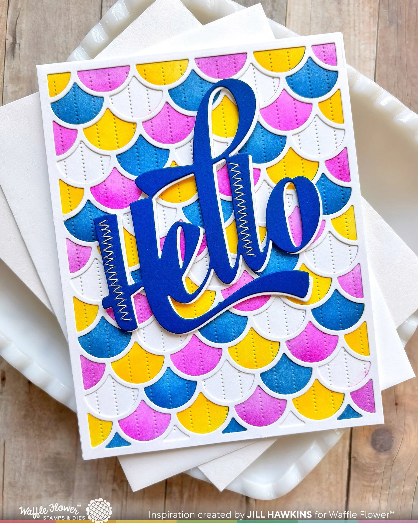Waving Hello - Word Die