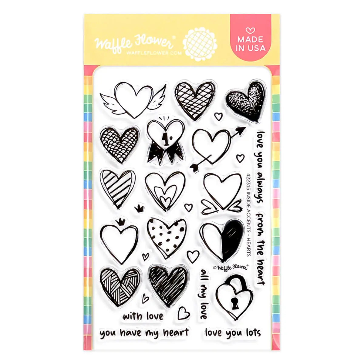 Inside Accents Heart - Stamps