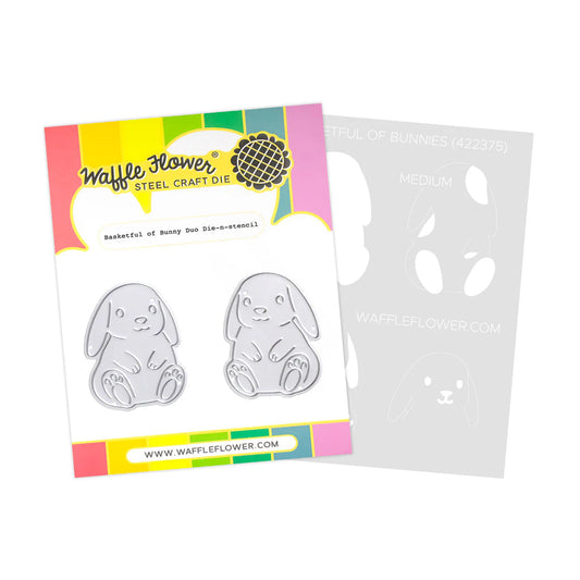 Basketful Of Bunny Duo - Dies n Stencil