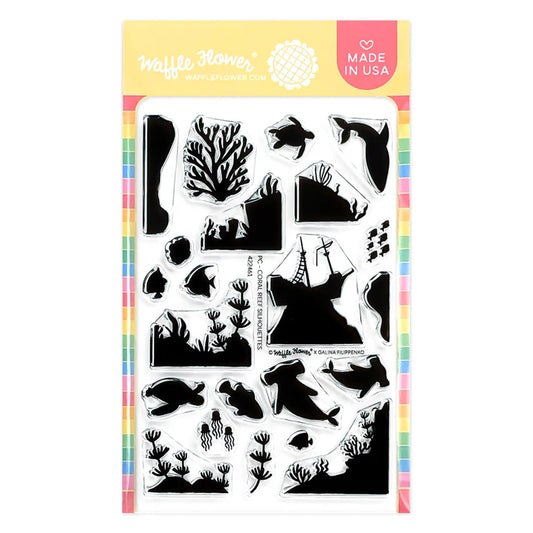 Postage Collage Coral Reef - Silhouette Stamps