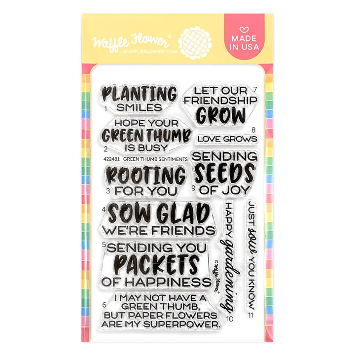 Green Thumb - Sentiments Stamp