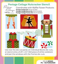 Postage Collage Nutcracker - Stencil