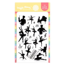 Postage Collage Ballerina Silhouette - Stamp