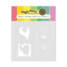 Square Postage Spellcial - Stencil