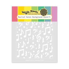 Musical Notes - Background Stencil