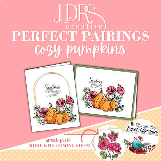 Perfect Pairings- Cozy Pumpkins - Press Plates, Dies and Stencils