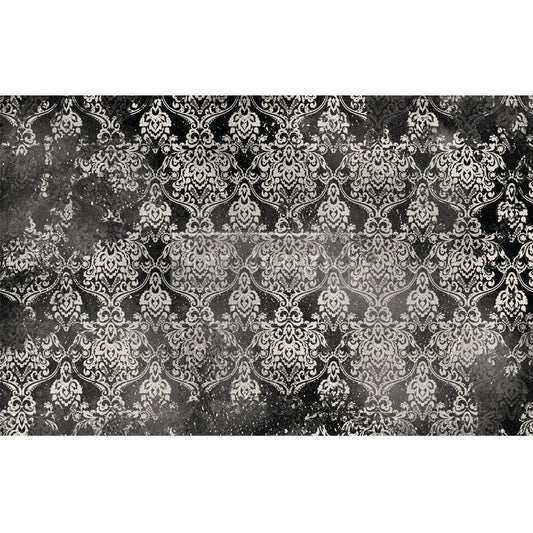 Redesign Decoupage Décor Tissue Paper - Dark Damask - 1 Sheet 19" X 30"