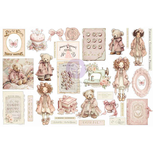 Buttons & Keepsakes - Ephemera Quilted Memories by Frank Garcia (64pcs)