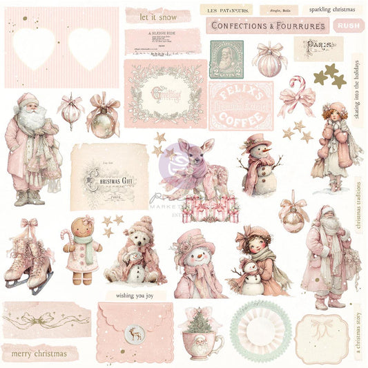 Christmas Blush - Frosty Memories Ephemera with Foiled Details by Frank Garcia