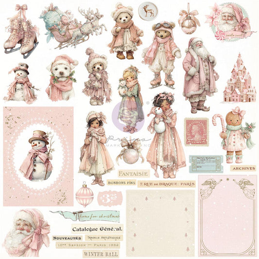 Christmas Blush - Cozy Christmas Ephemera with Foiled Details by Frank Garcia