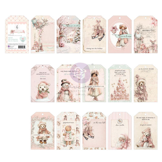 Christmas Blush Tag Pad - 40 Sheets by Frank Garcia